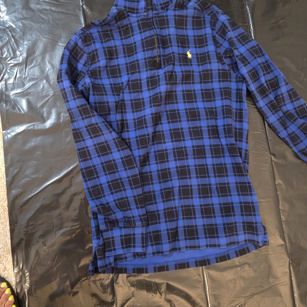 Ralph Lauren Navy and Black Checkered Shirt